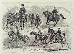 ブローニュの森の有名なライダー 作： Alfred Chantrey Corbould